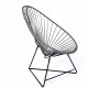 Fauteuil Acapulco Structure noire Fauteuil Acapulco Structure noire