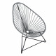 Fauteuil Acapulco Structure noire Fauteuil Acapulco Structure noire