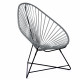 Fauteuil Acapulco Structure noire Fauteuil Acapulco Structure noire
