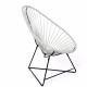 Acapulco White Chair and Black frame