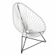 Fauteuil Acapulco Structure noire Fauteuil Acapulco Structure noire