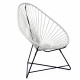 Fauteuil Acapulco Structure noire Fauteuil Acapulco Structure noire