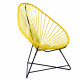Fauteuil Acapulco Structure noire Fauteuil Acapulco Structure noire