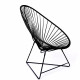 Fauteuil Acapulco Structure noire Fauteuil Acapulco Structure noire