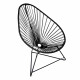 Fauteuil Acapulco Structure noire Fauteuil Acapulco Structure noire