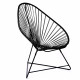 Fauteuil Acapulco Structure noire Fauteuil Acapulco Structure noire