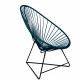 Fauteuil Acapulco Structure noire Fauteuil Acapulco Structure noire