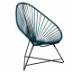 Fauteuil Acapulco Structure noire Fauteuil Acapulco Structure noire