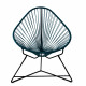 Fauteuil Acapulco Structure noire Fauteuil Acapulco Structure noire