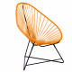 Fauteuil Acapulco Structure noire Fauteuil Acapulco Structure noire