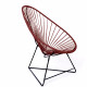 Fauteuil Acapulco Structure noire Fauteuil Acapulco Structure noire