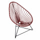 Fauteuil Acapulco Structure noire Fauteuil Acapulco Structure noire