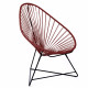 Fauteuil Acapulco Structure noire Fauteuil Acapulco Structure noire