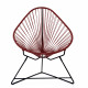 Fauteuil Acapulco Structure noire Fauteuil Acapulco Structure noire