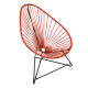 Fauteuil Acapulco Structure noire Fauteuil Acapulco Structure noire