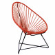 Fauteuil Acapulco Structure noire Fauteuil Acapulco Structure noire