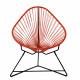 Fauteuil Acapulco Structure noire Fauteuil Acapulco Structure noire