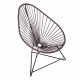 Fauteuil Acapulco Structure noire Fauteuil Acapulco Structure noire