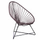 Fauteuil Acapulco Structure noire Fauteuil Acapulco Structure noire