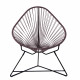 Fauteuil Acapulco Structure noire Fauteuil Acapulco Structure noire