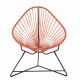 Fauteuil Acapulco Structure noire Fauteuil Acapulco Structure noire