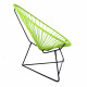 Fauteuil Acapulco Structure noire Fauteuil Acapulco Structure noire