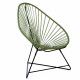 Fauteuil Acapulco Structure noire Fauteuil Acapulco Structure noire