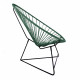 Fauteuil Acapulco Structure noire Fauteuil Acapulco Structure noire