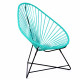 Fauteuil Acapulco Structure noire Fauteuil Acapulco Structure noire
