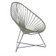 Fauteuil Acapulco BOQA Acrylique Vert Epicea Structure noire Fauteuil Acapulco BOQA Acrylique Vert Epicea Structure noire