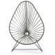 Fauteuil Acapulco BOQA Acrylique Vert Epicea Structure noire Fauteuil Acapulco BOQA Acrylique Vert Epicea Structure noire