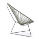 Fauteuil Acapulco BOQA Acrylique Vert Epicea Structure noire Fauteuil Acapulco BOQA Acrylique Vert Epicea Structure noire