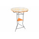 orange round high table orange round high table