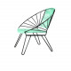 White Huatulco chair