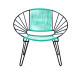 White Huatulco chair