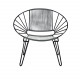 White Huatulco chair
