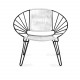 White Huatulco chair