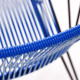 Fauteuil Coba Bleu nuit Structure noire