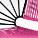Fauteuil Coba Fuchsia Structure noire