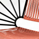 Fauteuil Coba Terracotta Structure noire