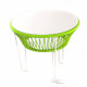 Table TOCA - Vert anis, plateau acier et structure blanche 1 Table TOCA - Vert anis, plateau acier et structure blanche 1