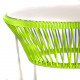 Table TOCA - Vert anis, plateau acier et structure blanche 1 Table TOCA - Vert anis, plateau acier et structure blanche 1