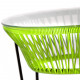 Table TOCA - Vert anis, plateau verre et structure noire 1 Table TOCA - Vert anis, plateau verre et structure noire 1