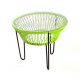 Table TOCA - Vert anis, plateau verre et structure noire 1 Table TOCA - Vert anis, plateau verre et structure noire 1
