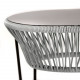 Table TOCA - Gris silex, plateau acier et structure noire Table TOCA - Gris silex, plateau acier et structure noire