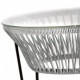 Table TOCA - Gris silex, plateau verre et structure noire Table TOCA - Gris silex, plateau verre et structure noire