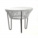 Table TOCA - Gris silex, plateau verre et structure noire Table TOCA - Gris silex, plateau verre et structure noire