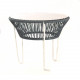 Table TOCA - Gris, plateau acier et structure blanche Table TOCA - Gris, plateau acier et structure blanche