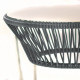 Table TOCA - Gris, plateau acier et structure blanche Table TOCA - Gris, plateau acier et structure blanche