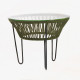 Table Toca Acrylique Vert Épicéa et structure noire Table Toca Acrylique Vert Épicéa et structure noire